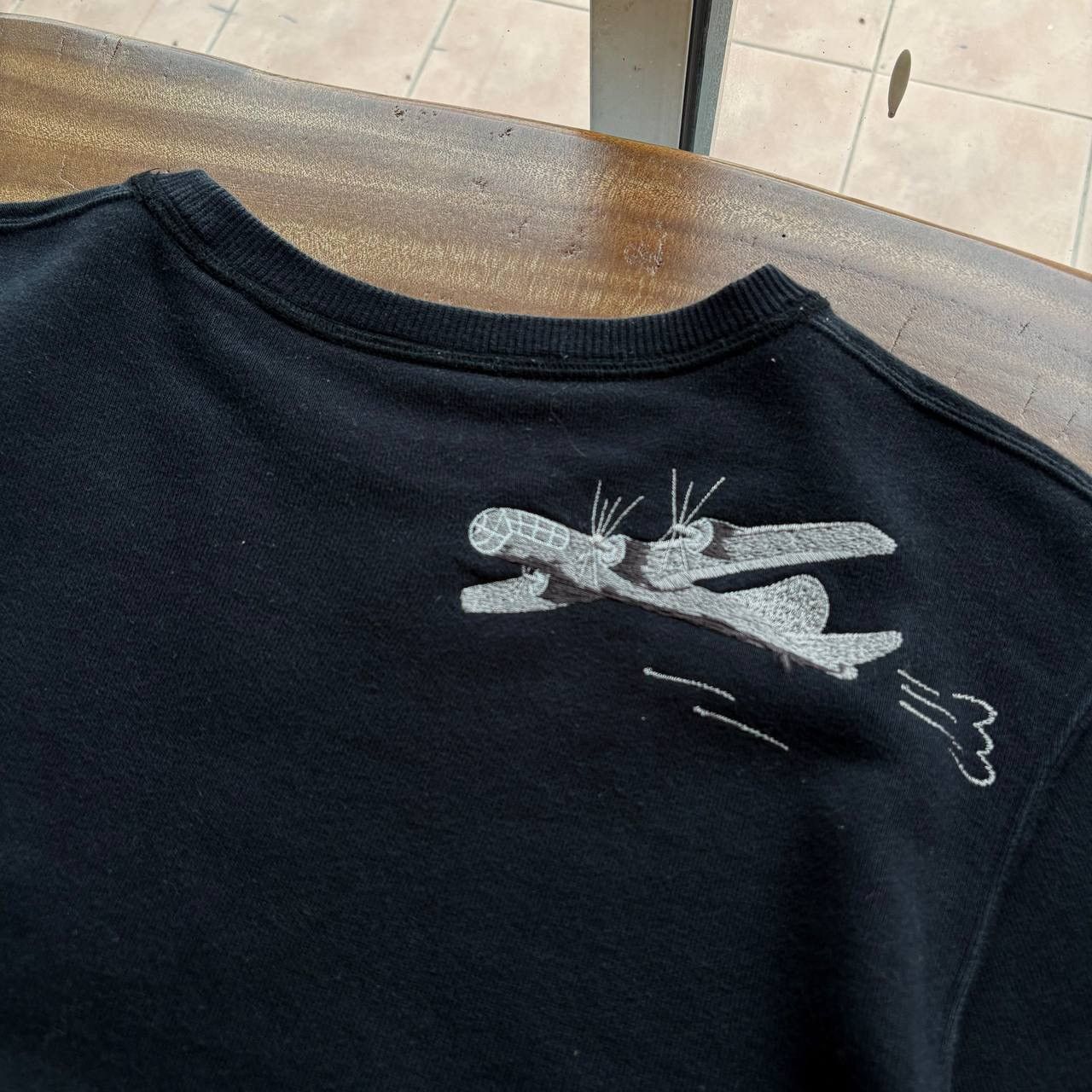 Maison MIHARA YASUHIRO 2017 Mihara Yasuhiro Embroidered Black Sweatshirt Size US M / EU 48-50 / 2 - 10 Thumbnail