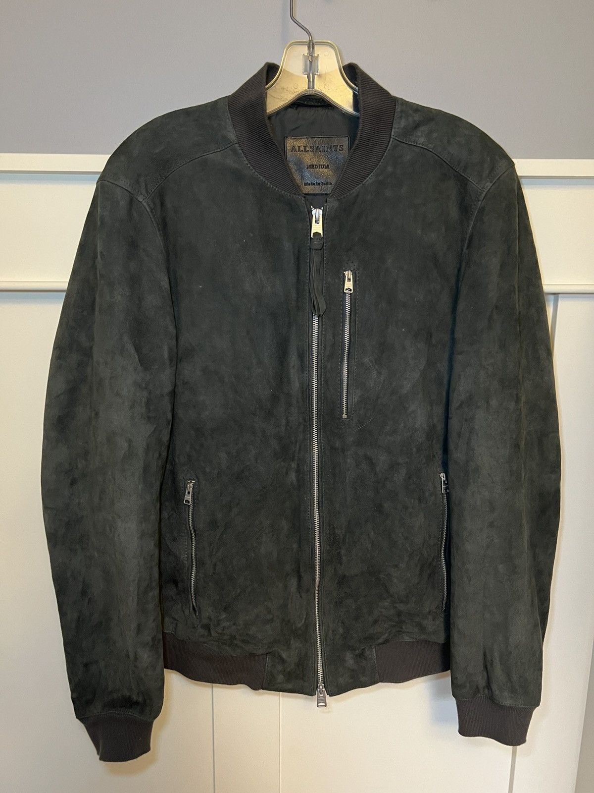 Allsaints All Saints leather suede bomber jacket Size US M / EU 48-50 / 2 - 1 Thumbnail