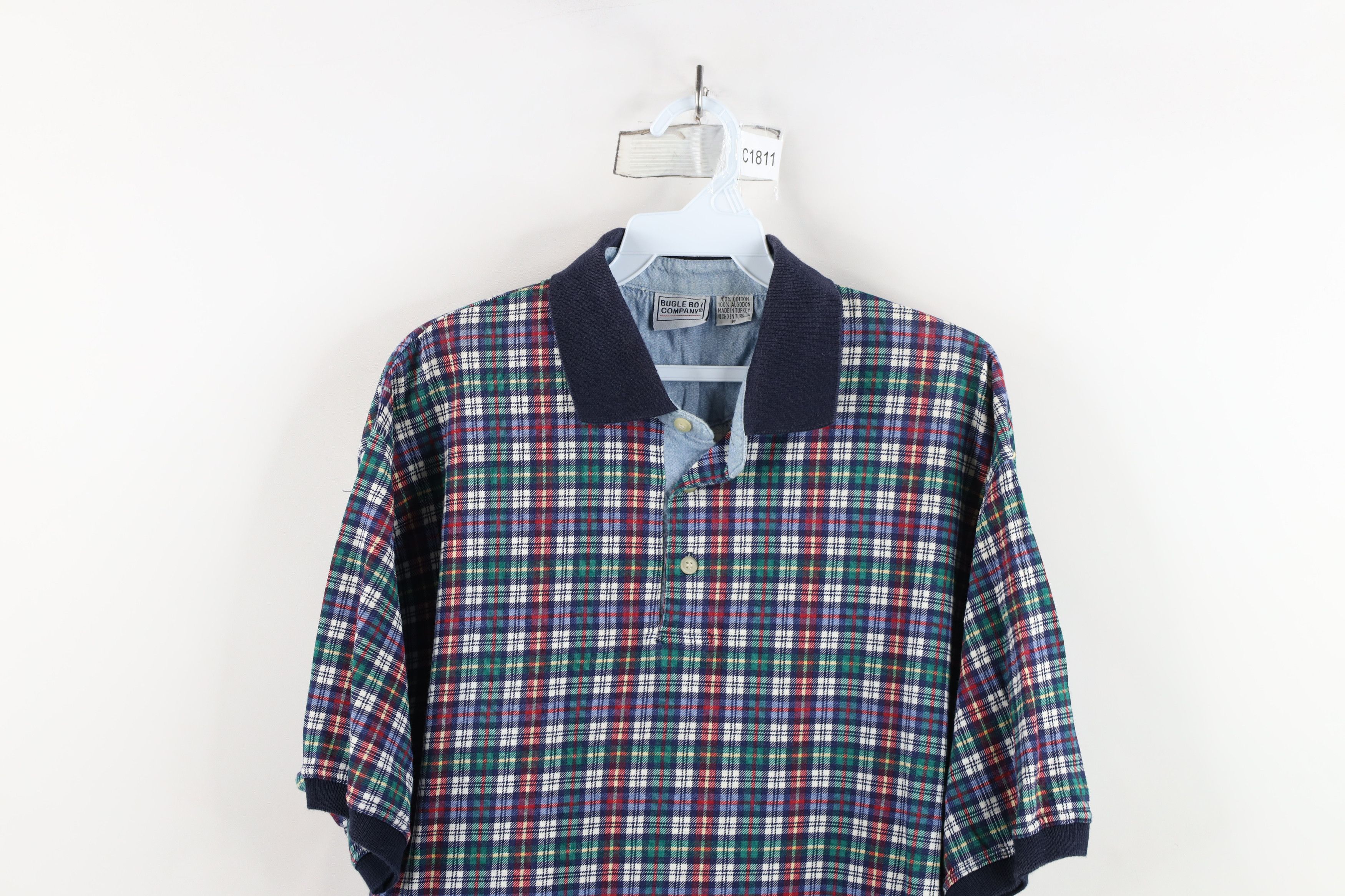 Vintage Vintage 90s Streetwear Rainbow Collared Golf Polo Shirt Size US M / EU 48-50 / 2 - 2 Thumbnail