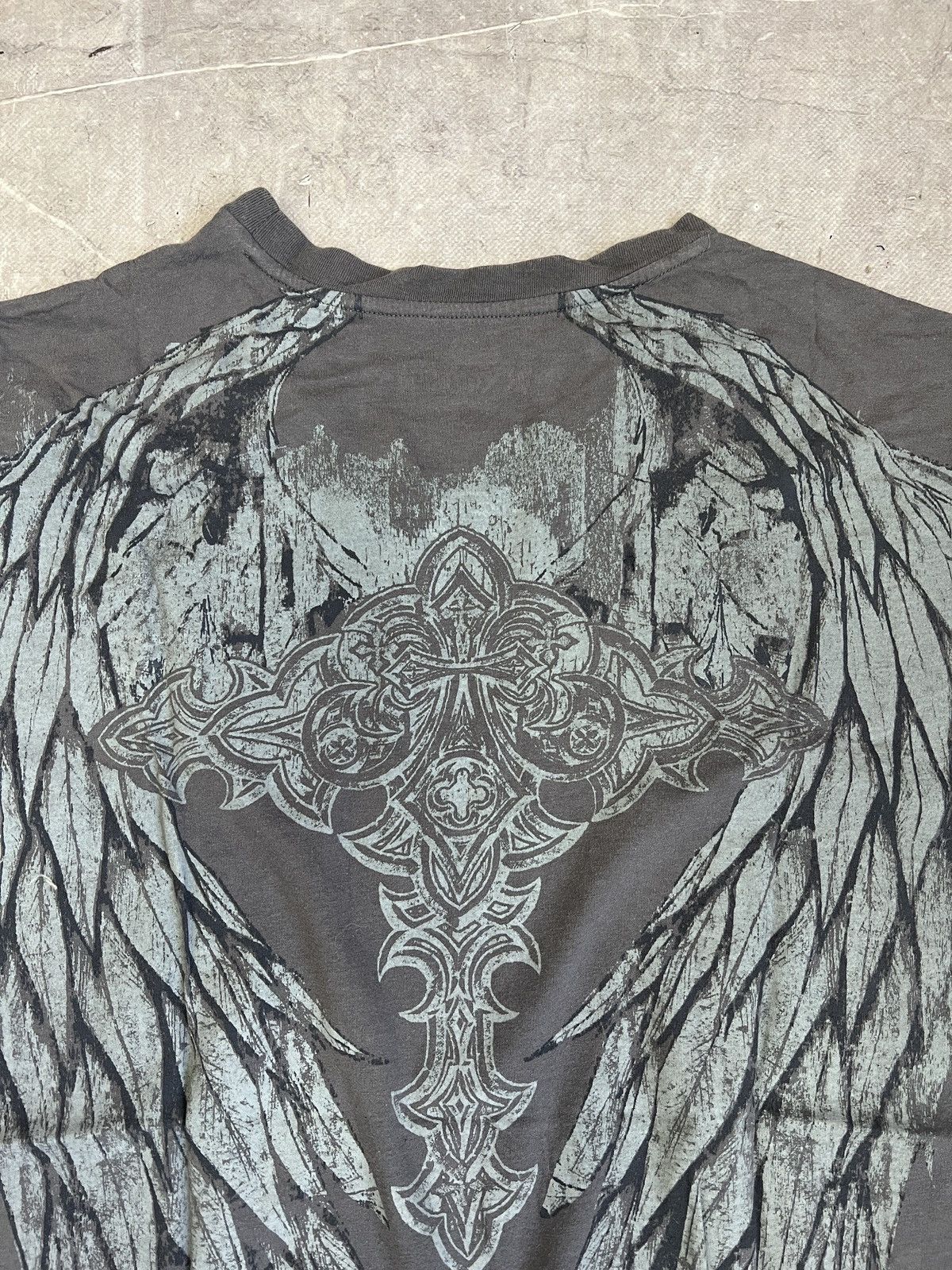 Affliction Vintage Graphic Print afflicition T Shirt Streetwear Y2K Size US L / EU 52-54 / 3 - 8 Thumbnail