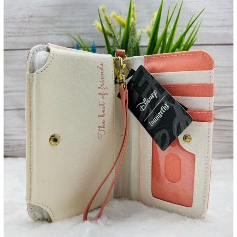 Disney Loungefly Disney Best Friends Stripe Tech Wallet Book Phone Size ONE SIZE - 3 Thumbnail
