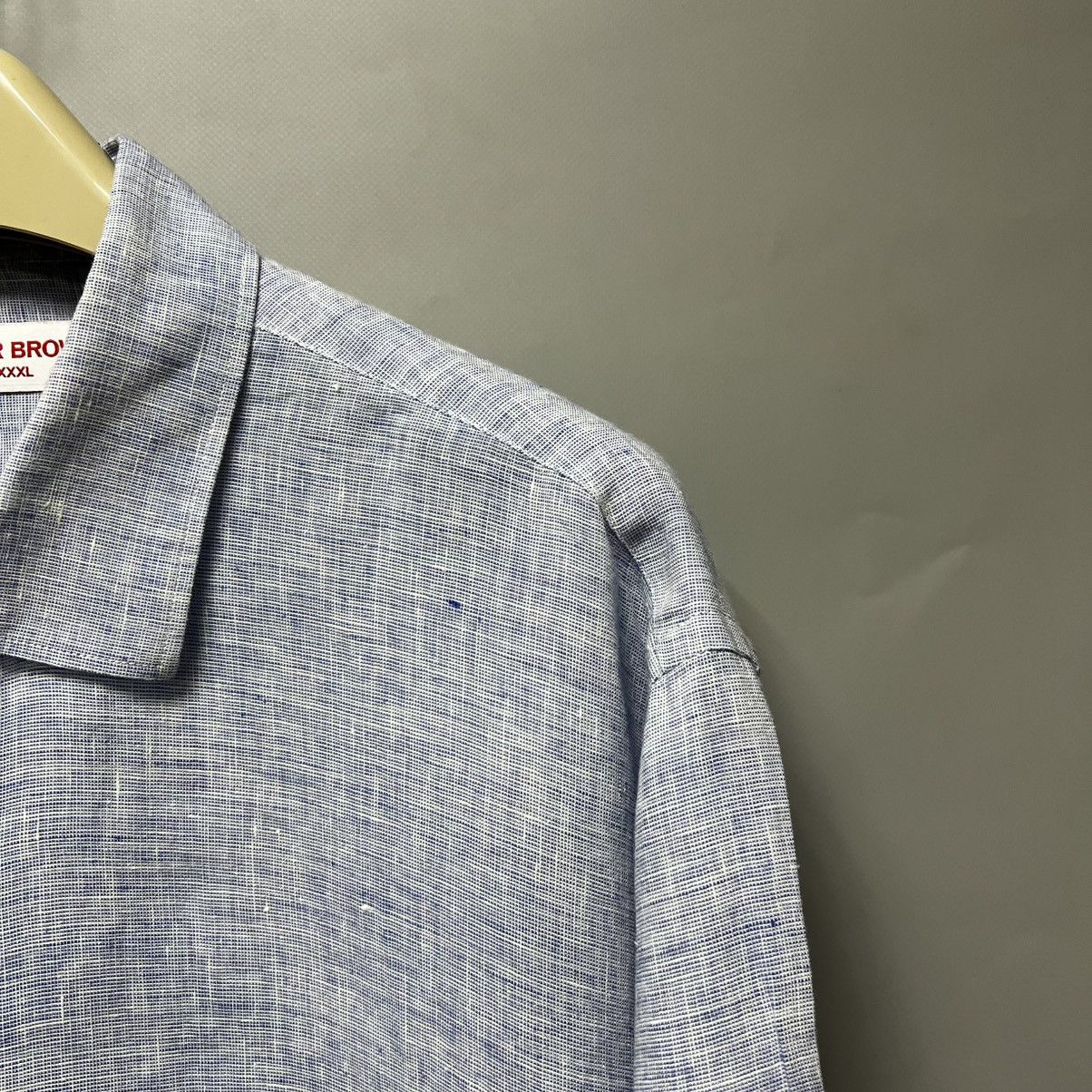 Orlebar Brown Orlebar Brown Shirt Linen Long Sleeve Button Down Size US XXL / EU 58 / 5 - 4 Thumbnail