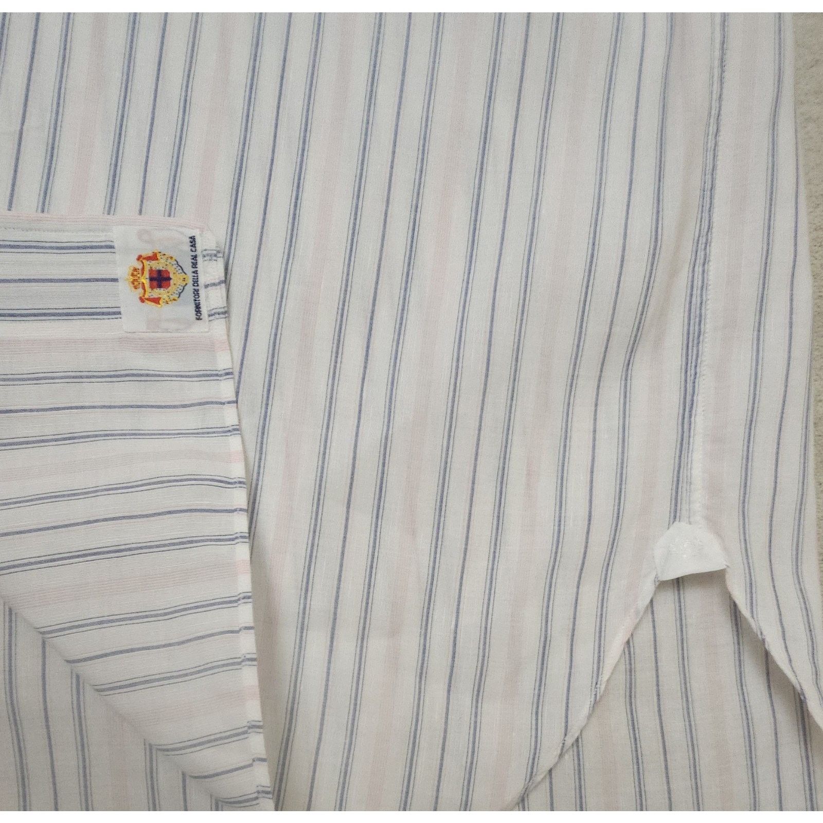 Other Borrelli Napoli Handmade In Italy Linen/ Cotton Striped 40 Size US XXS / EU 40 - 5 Thumbnail