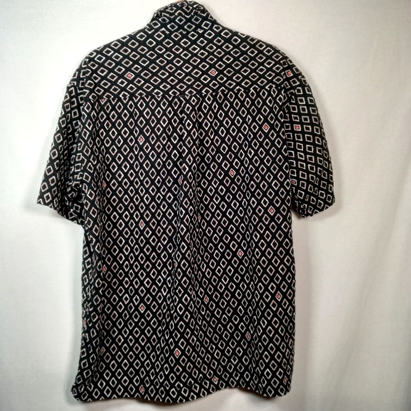 Ocean Pacific VINTAGE Ocean Pacific Shirt Mens L Blue 90s Geometric Batik Button-Up Short Sleeve Collared Surf Casual Size US L / EU 52-54 / 3 - 3 Thumbnail