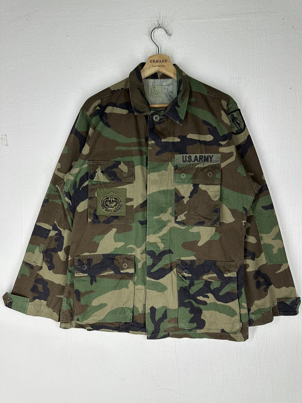 Freewheelers Vintage US ARMY This Well Ocfend Camo Jacket