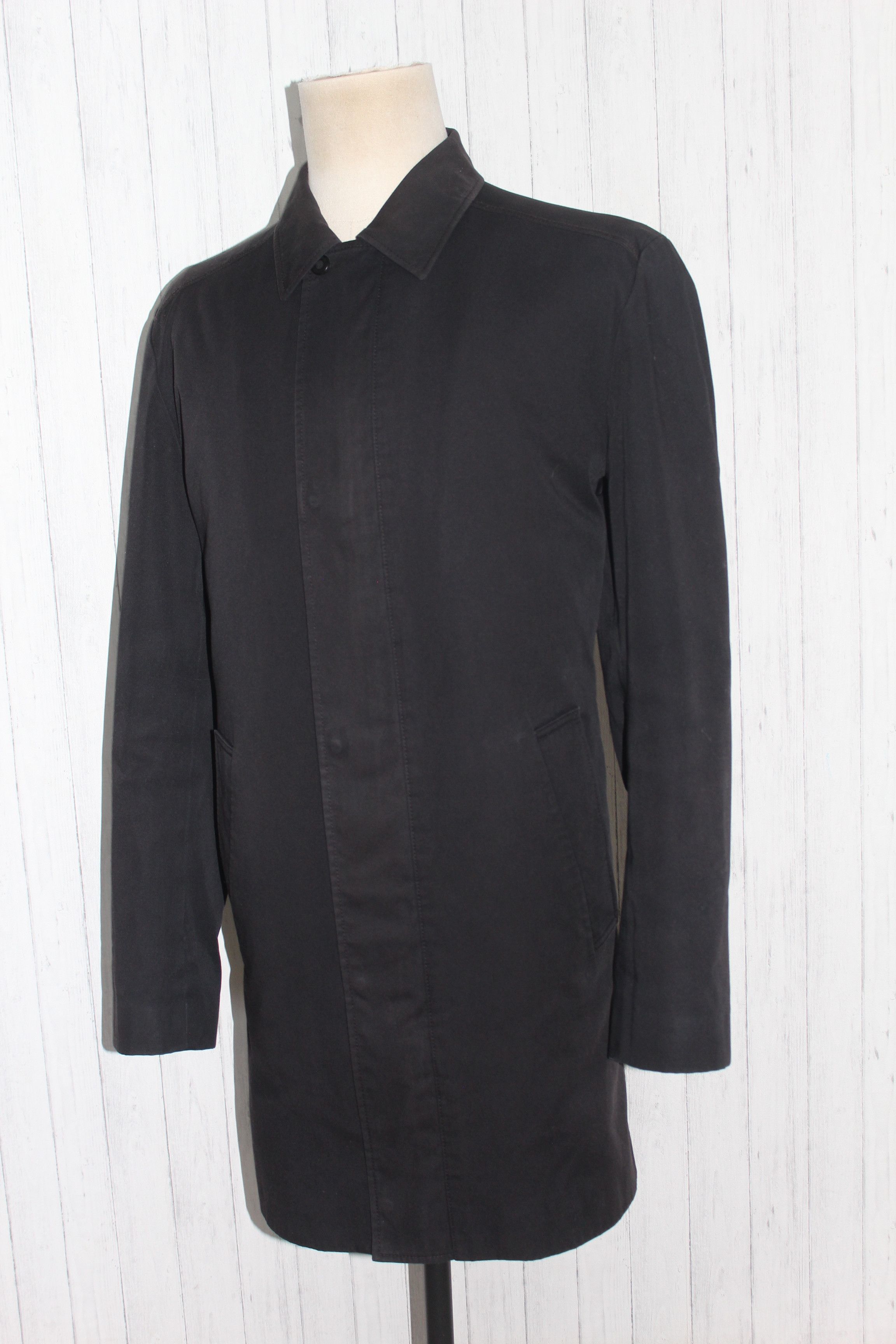 Hugo Boss Men's HUGO BOSS Black Trench Coat Size L Size US L / EU 52-54 / 3 - 4 Thumbnail