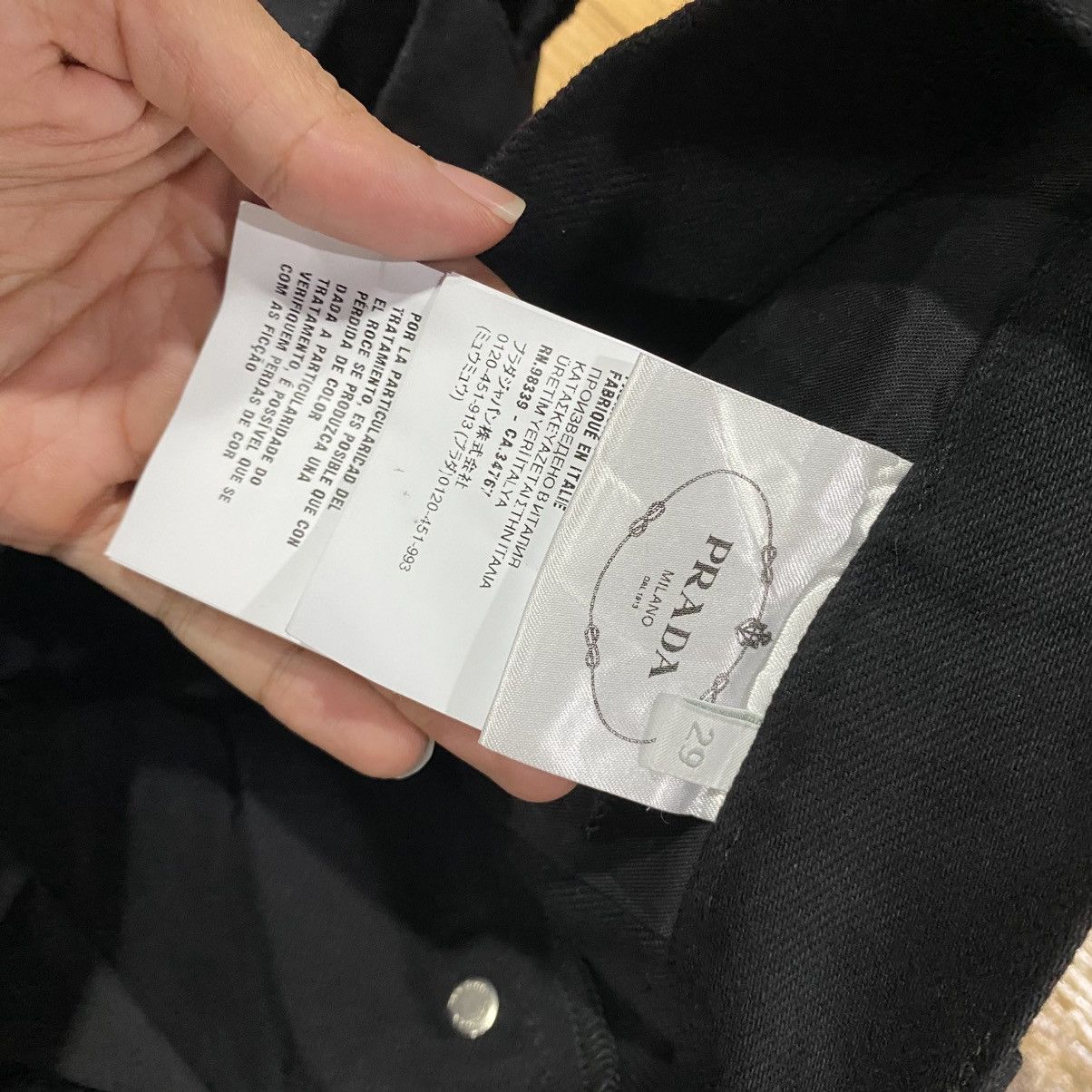 Prada Prada Black Denim Jeans Stretchable Size US 32 / EU 48 - 13 Thumbnail
