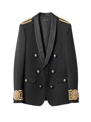 H&M BALMAIN jacket in dark blue