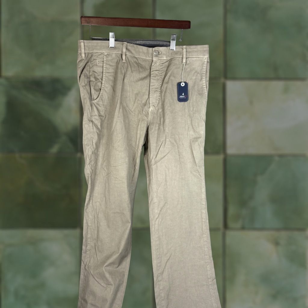 johnnie-O johnnie-O Pants Mens 35x34 Khaki Stretch Chino 5 Pocket Cotton Beige Casual Business N/A Size US 35 - 1 Thumbnail