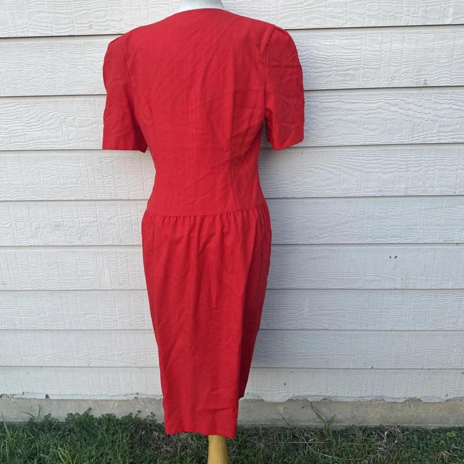 Other PERIWINKLE Dress Women Size M Suit Dress Vintage Red Size M / US 6-8 / IT 42-44 - 3 Thumbnail