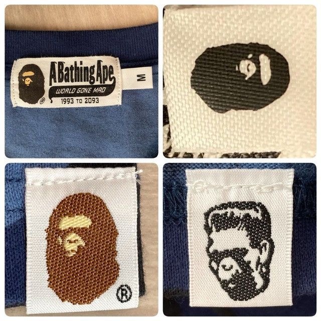 Bape BAPE WGM Shark T-shirt Blue camo a bathing ape Size US M / EU 48-50 / 2 - 8 Thumbnail