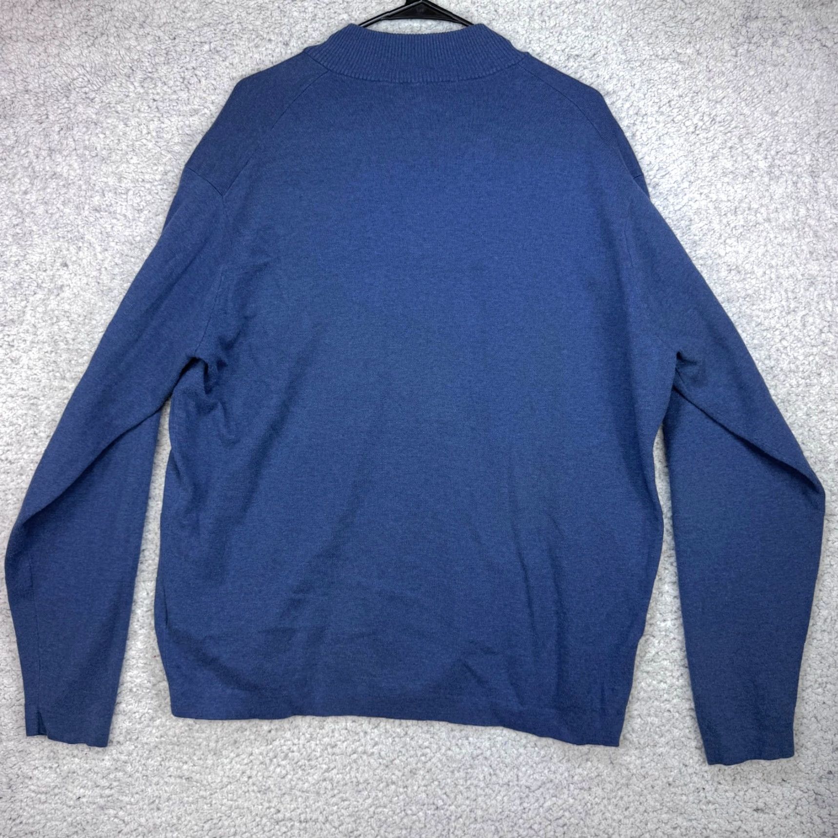 Peter Millar Peter Millar Crown Sport Sweater 1/4 Zip Blue Pullover Casual Golf Men's Sz 2XL Size US XXL / EU 58 / 5 - 3 Thumbnail