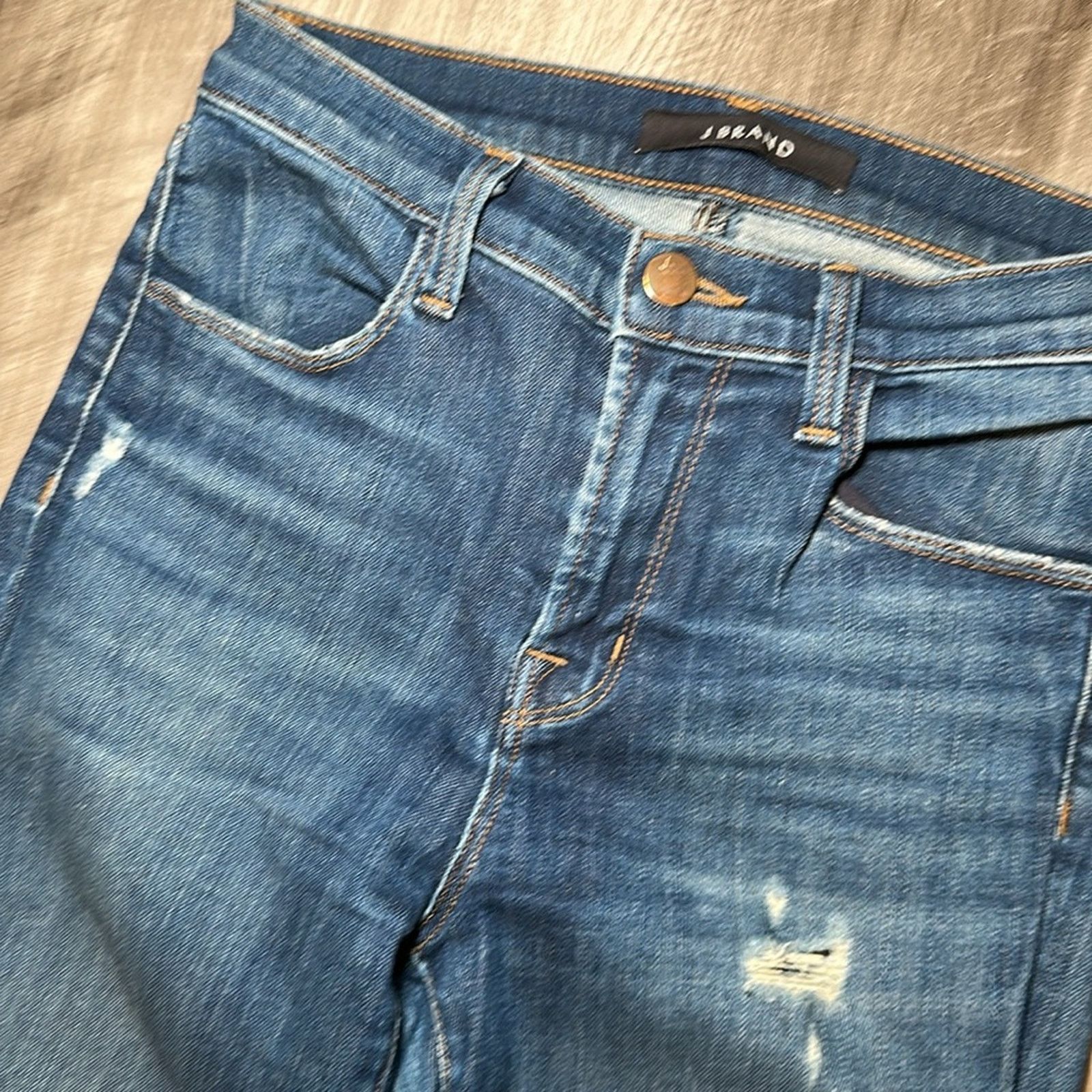 J Brand J Brand Alana High Rise Distressed Crop Skinny Jeans - 25 Size 25" / US 0 / IT 36 - 6 Thumbnail