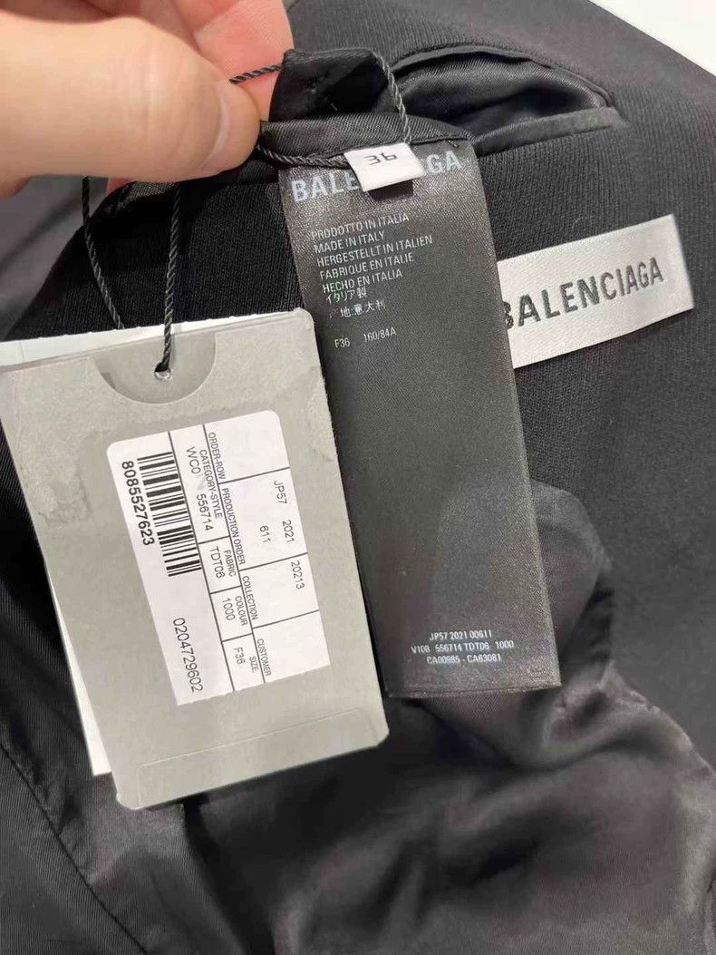 Balenciaga Balenciaga Black Blazing Sleeve Label Suit 2502-Nextarrow Size XS / US 0-2 / IT 36-38 - 7 Thumbnail