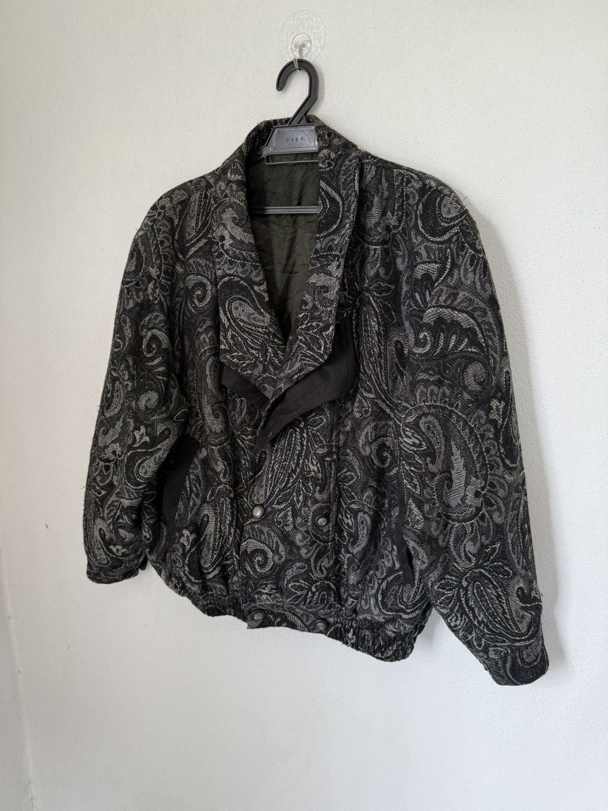 Japanese Brand × Y's × Y's for Men Y'S PAISLEY JACKET JAPAN TRADITIONAL DESIGN BLACK STYLE Size US M / EU 48-50 / 2 - 3 Thumbnail