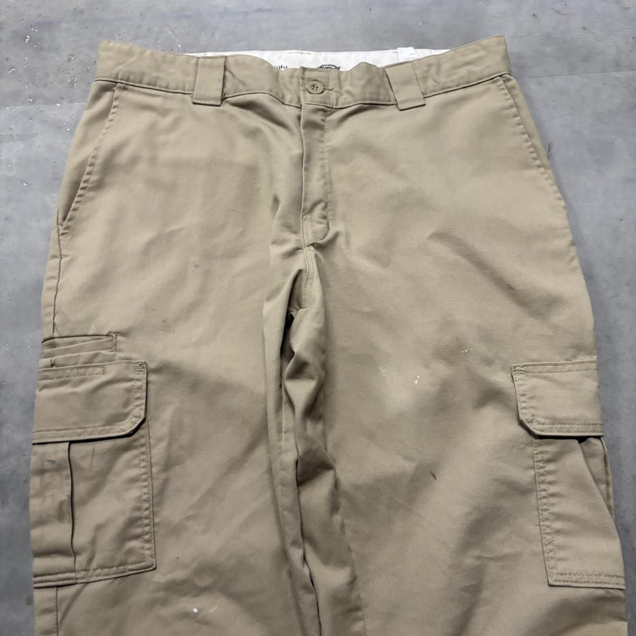 Dickies × Vintage Crazy Vintage Y2K/2000s Khaki Tan Dickies Streetwear Skater Style Cargo Pants! Size US 36 / EU 52 - 5 Thumbnail