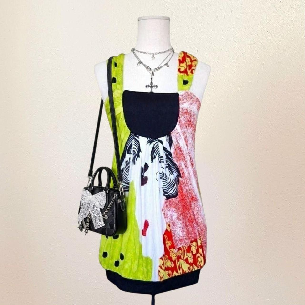 Custo Barcelona Paramita Funky Multicolored Mini Dress, y2k, 00s, funky Size M / US 6-8 / IT 42-44 - 1 Thumbnail