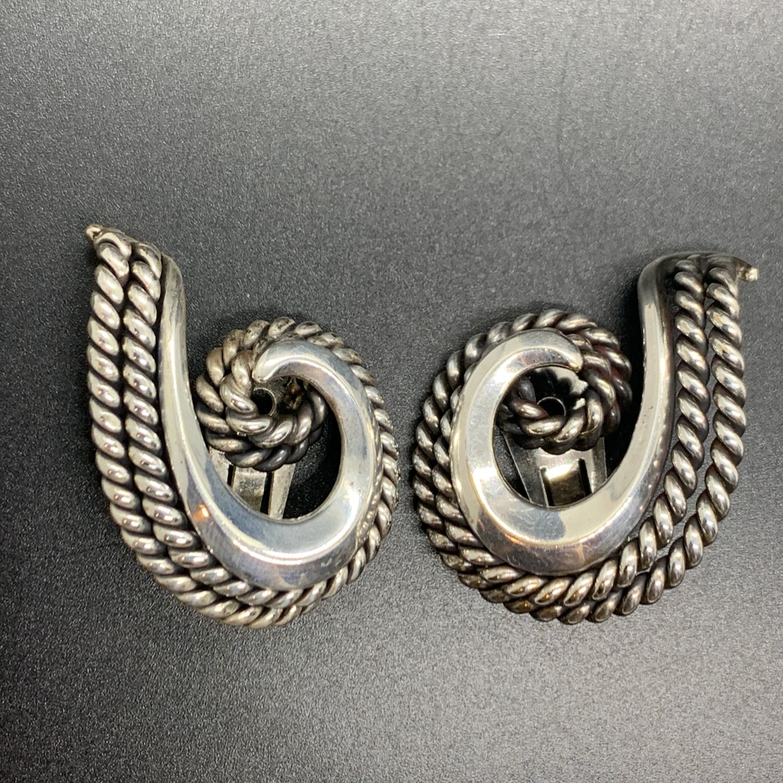 Other Napier Vintage Bertolli Doris Day Silver Plated Earrings Size ONE SIZE - 3 Thumbnail