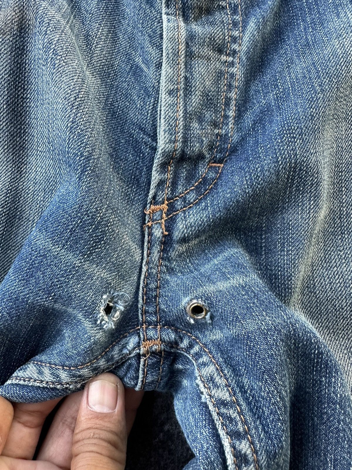 Dolce & Gabbana Dolce Gabbana Distressed Rusty Denim W35 D174 Size US 35 - 10 Thumbnail
