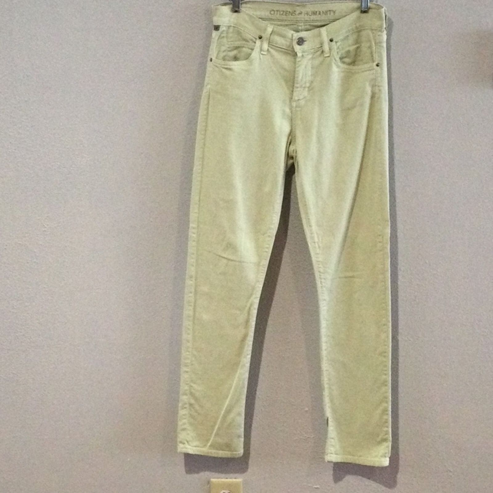 Citizens Of Humanity Citizens of Humanity Jerome Dahan Pale Green Skinny Pant 26 Size 26" / US 2 / IT 38 - 1 Thumbnail