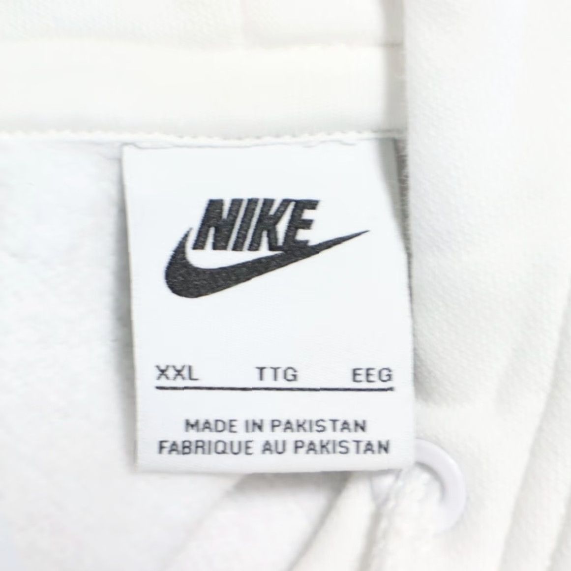 Nike Nike Center Swoosh Solid Long Sleeve Hoodie White Women's 2XL Shirt Size XXL / US 16-18 / IT 52-54 - 5 Thumbnail