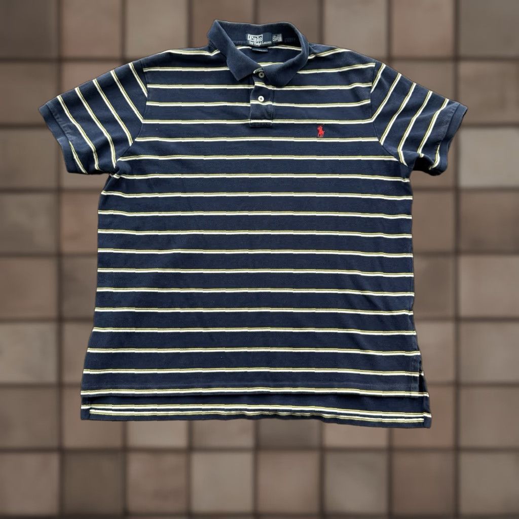 Ralph Lauren Ralph Lauren Polo Shirt Men 2XL Striped Cotton Preppy Casual Polo Shirt Long Sleeve? Size US XXL / EU 58 / 5 - 1 Thumbnail