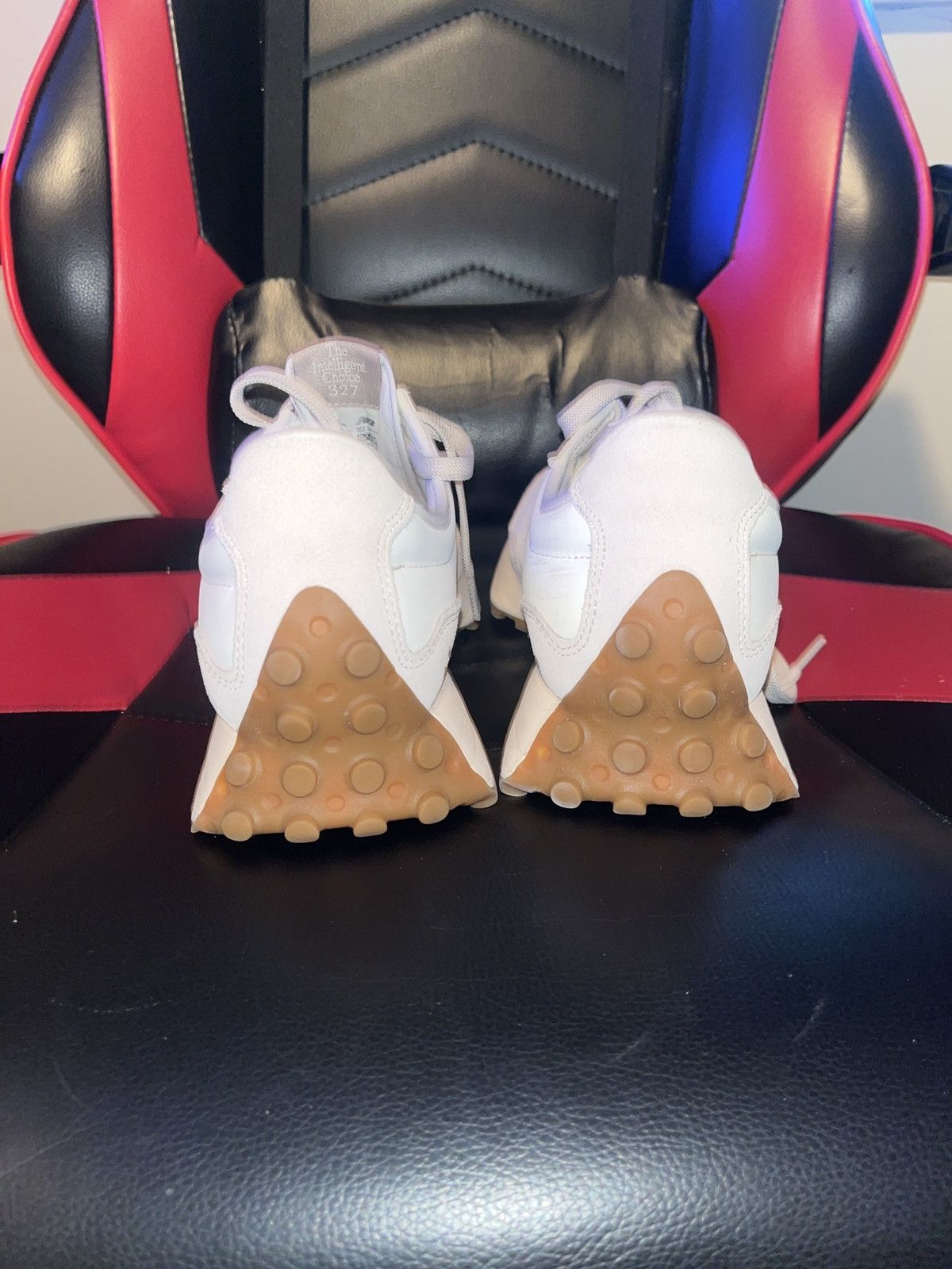 New Balance Beige and light pink intelligent choice 327 Size US 11.5 / EU 44-45 - 6 Thumbnail