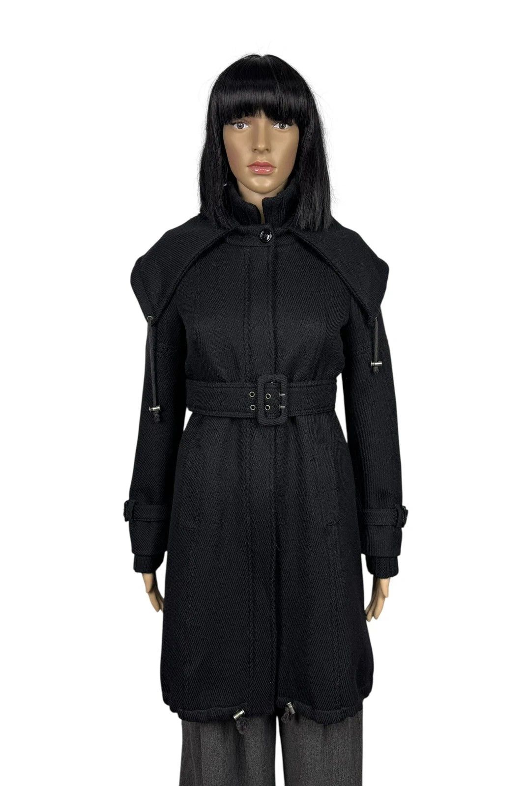 Max Mara Max Mara Wool Coat Belted Twill size UK6 US4 Size XS / US 0-2 / IT 36-38 - 1 Thumbnail