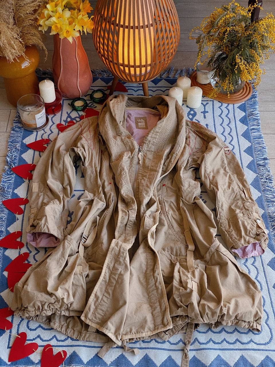 Marithe + Francois Girbaud Marithé + François Girbaud Avant Garde Trench Coat Beige Size L / US 10 / IT 46 - 3 Thumbnail