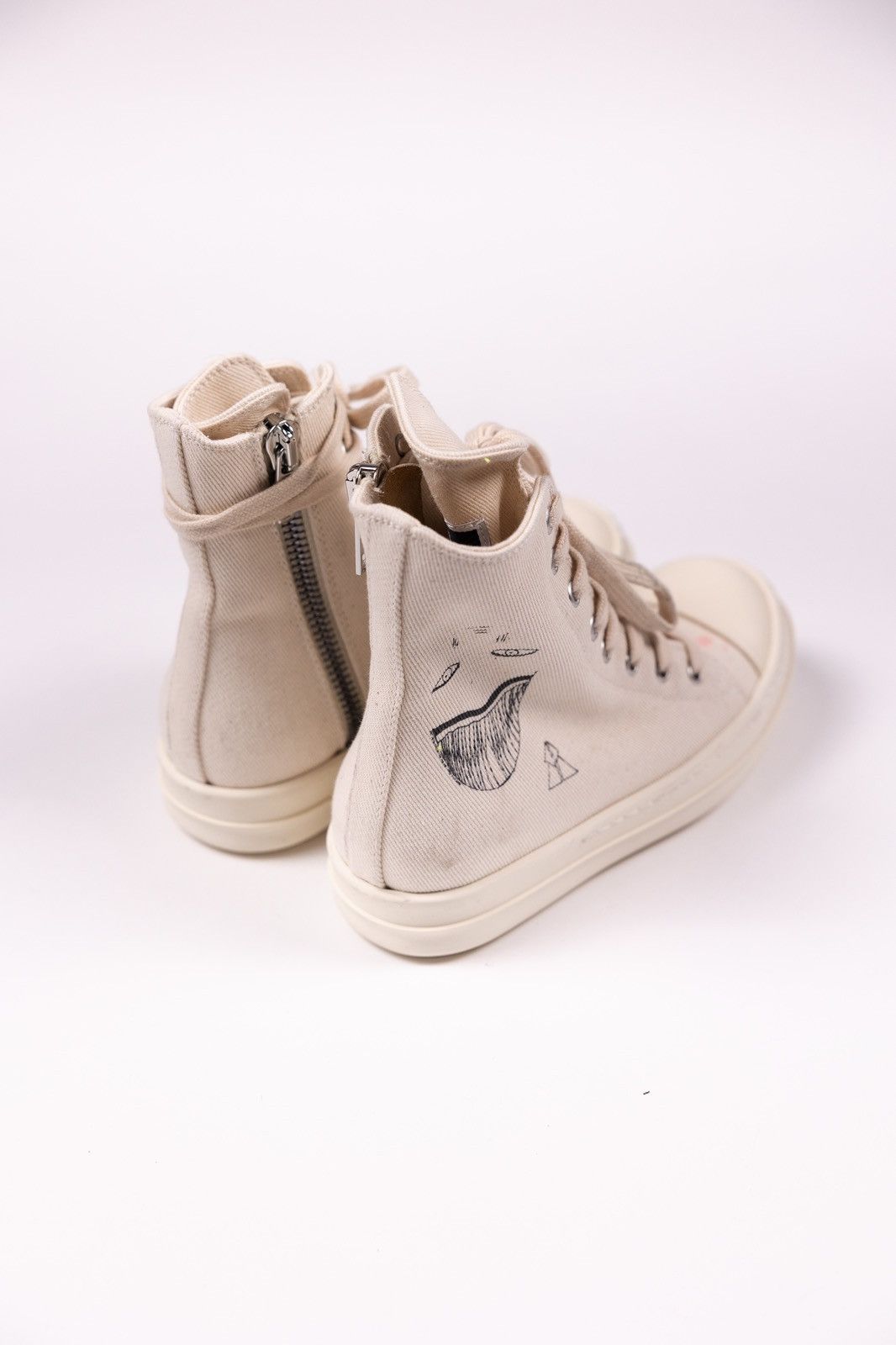 Rick Owens × Rick Owens Drkshdw Rick Owens DRKSHDW High Top Sneakers Size US 5 / IT 35 - 5 Thumbnail
