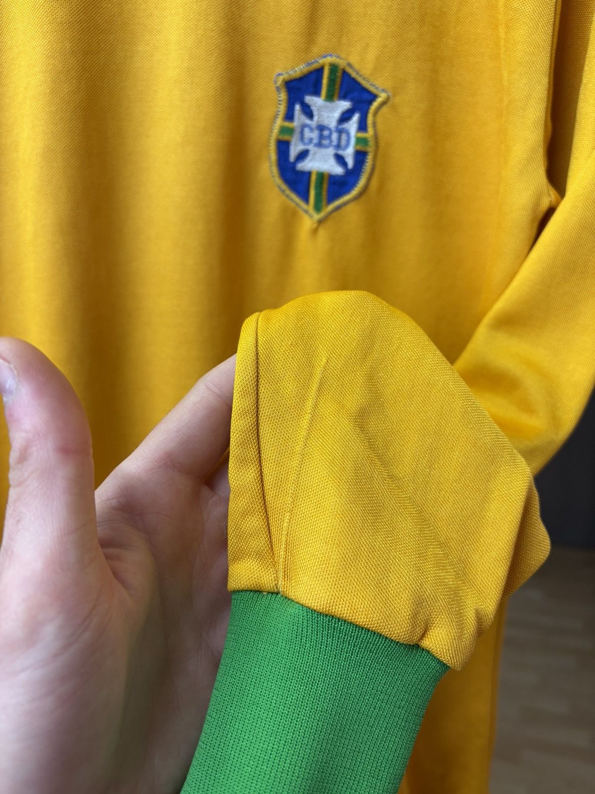 Erima Vintage Erima Brazil Long Sleeve Jersey 1980s Football Shirt Size US M / EU 48-50 / 2 - 17 Thumbnail