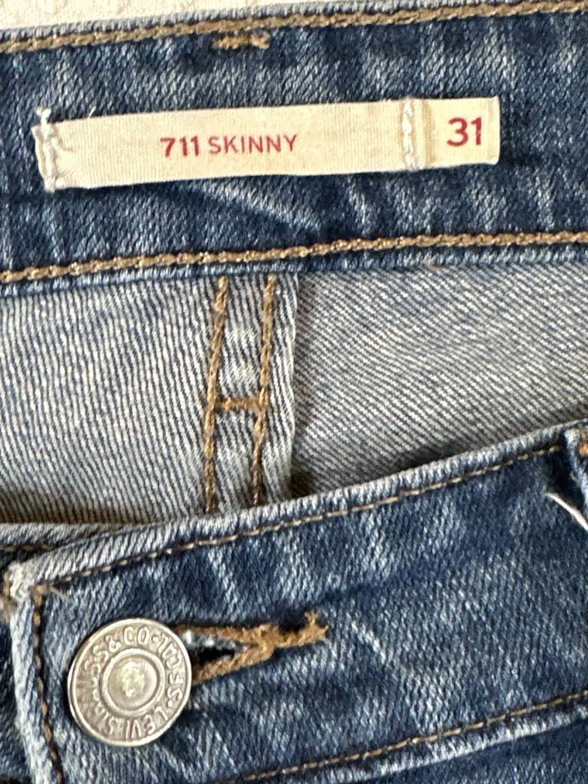 Levi's LEVI'S 711 SKINNY JEANS Size 31" - 8 Thumbnail