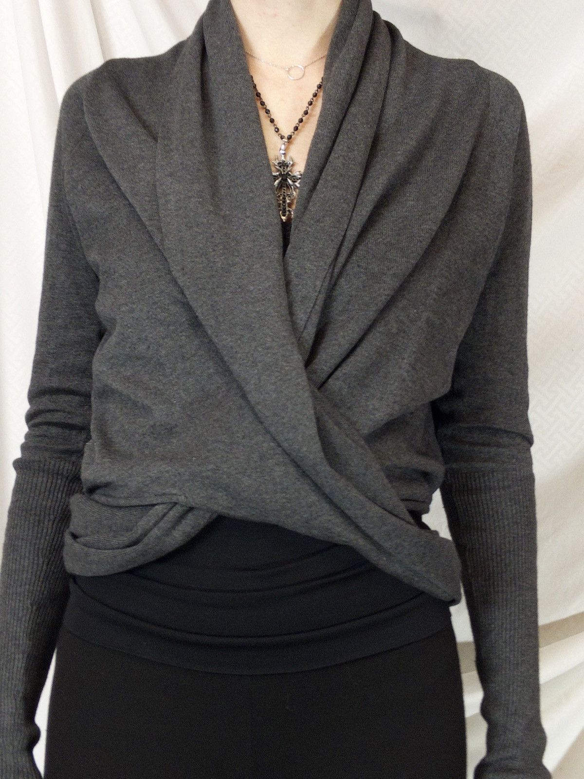Allsaints AllSaints Sago Pirate cardigan in dark gray Size M / US 6-8 / IT 42-44 - 6 Thumbnail