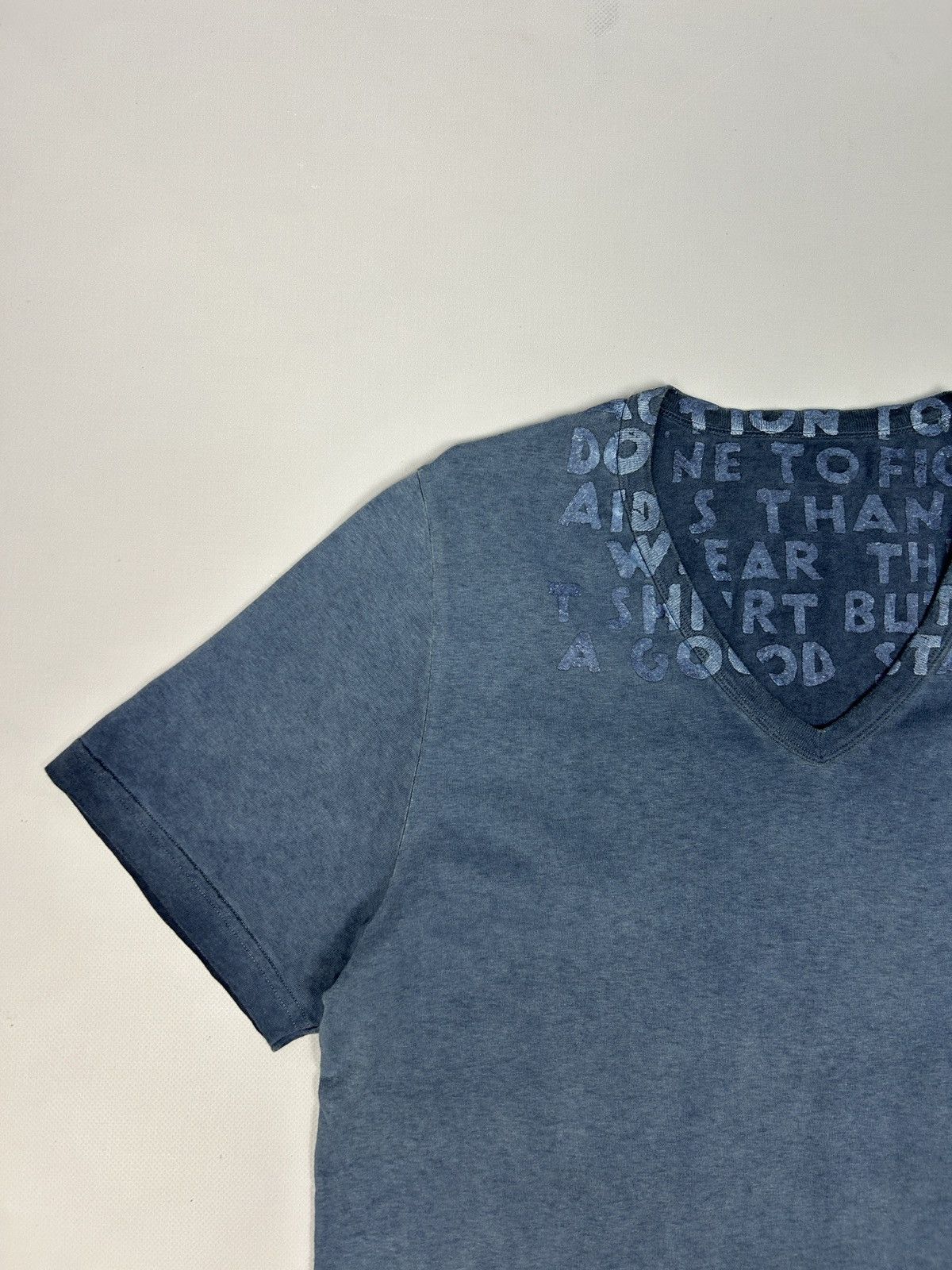 Maison Margiela Maison Martin Margiela AIDS Awareness Garment Dyed T-Shirt Size US M / EU 48-50 / 2 - 4 Thumbnail