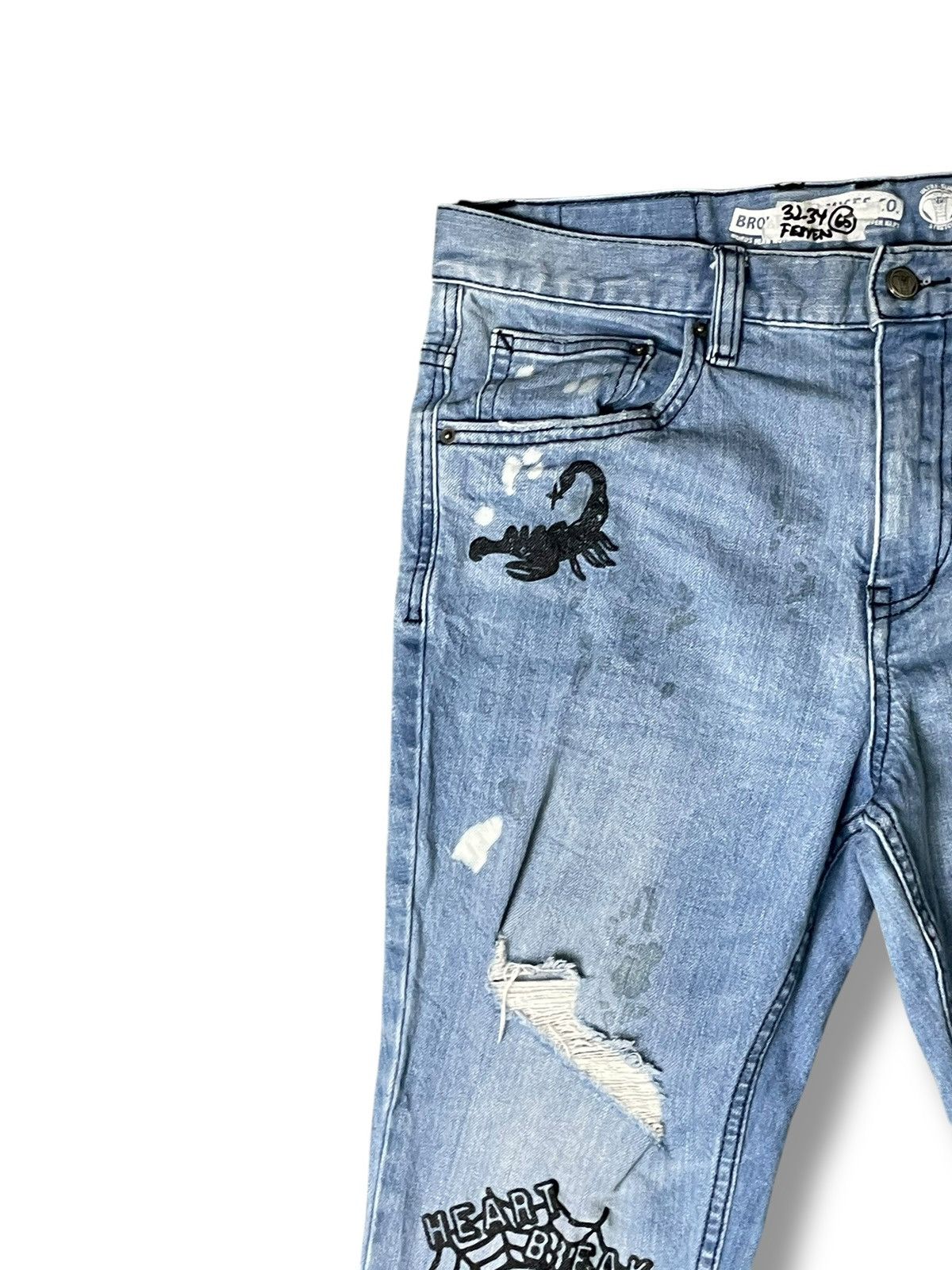 Broken Promises Co. Broken Promises Fashion Jeans (53) Size US 30 / EU 46 - 7 Thumbnail