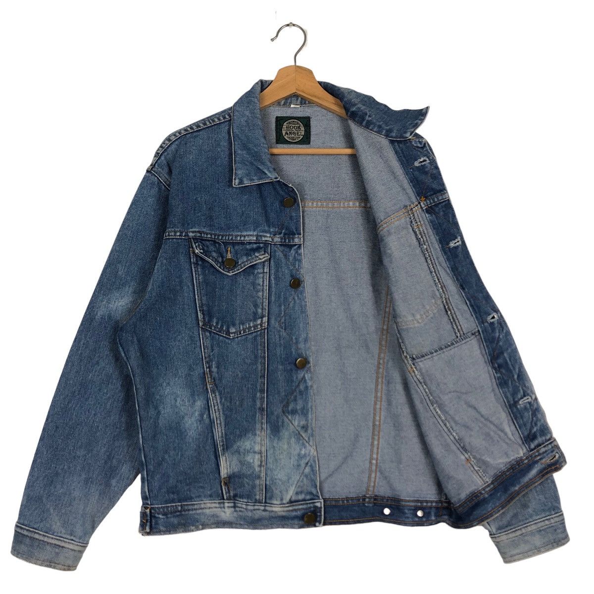 Japanese Brand 🔥90’s Hook Angel Trucker Denim Jacket Hysteric Glamour Size US M / EU 48-50 / 2 - 9 Thumbnail