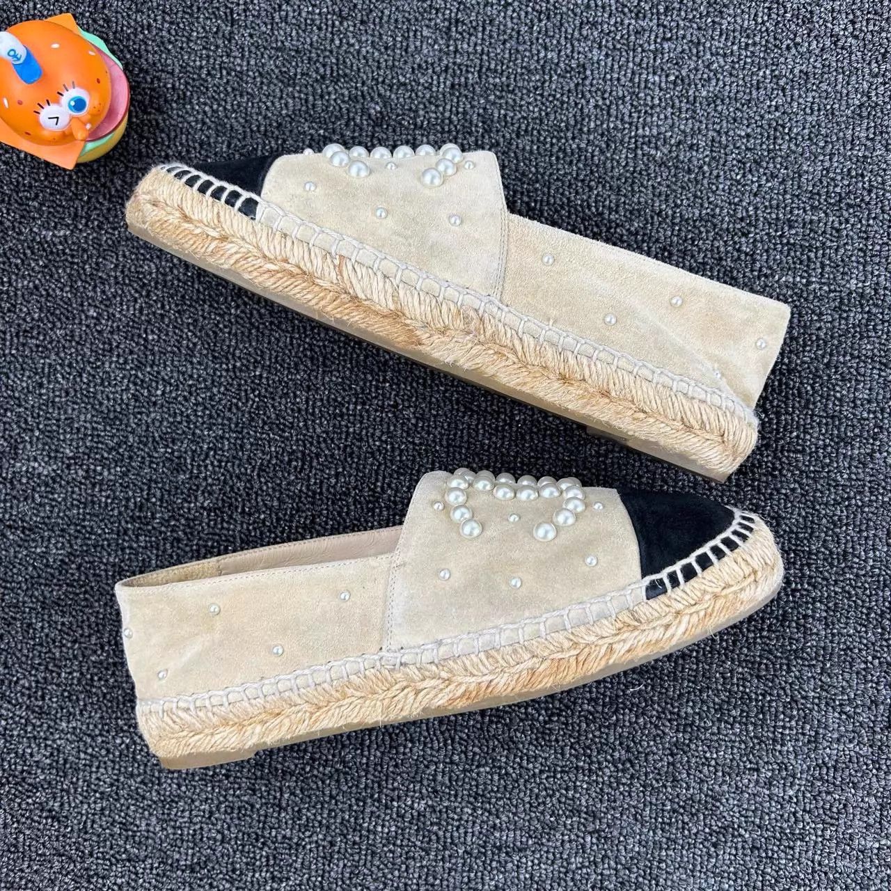 Chanel Chanel Beige CC Pearl Fisherman Shoes 36 Size US 5.5 / IT 35.5 - 4 Thumbnail