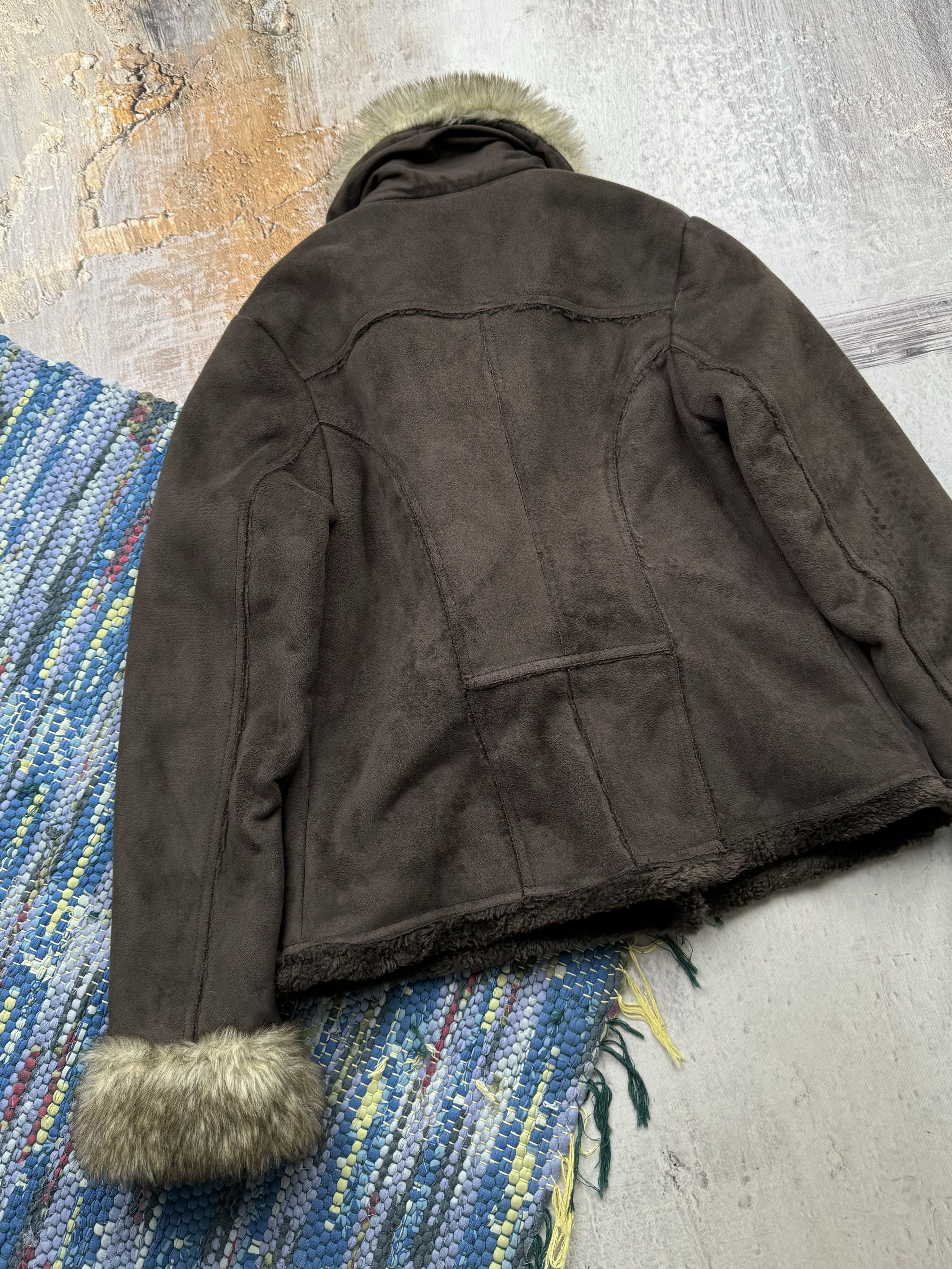 Japanese Brand Vintage Faux Sheepskin Jacket A328D15(538) Size M / US 6-8 / IT 42-44 - 6 Thumbnail