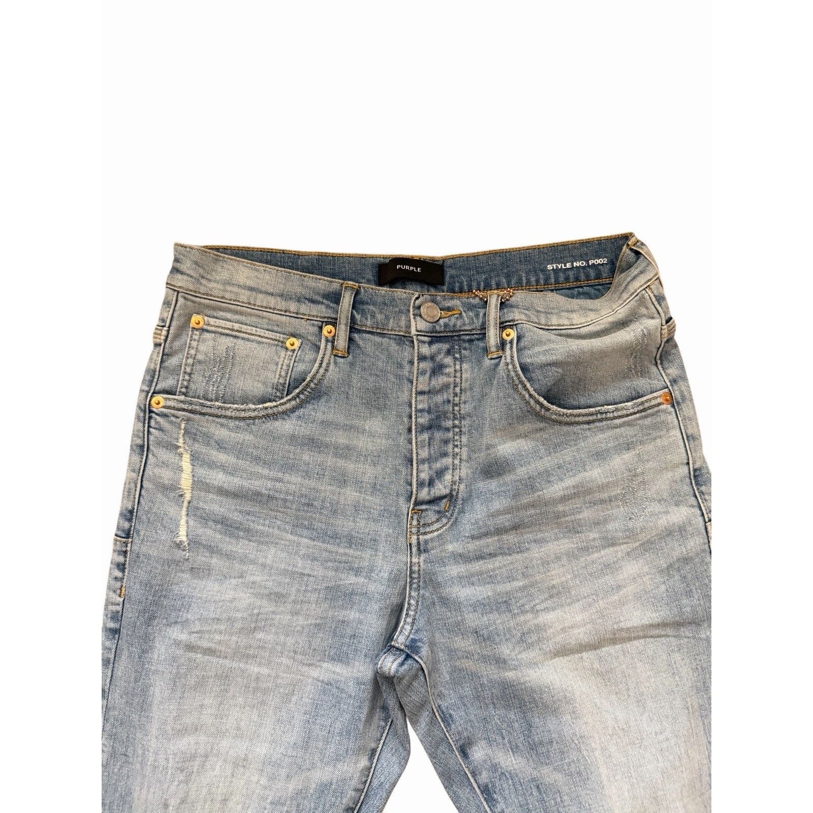 Purple Brand Purple Brand Jeans Men Dropped Slim Blue P002 Size 33/32 Size US 33 - 6 Thumbnail