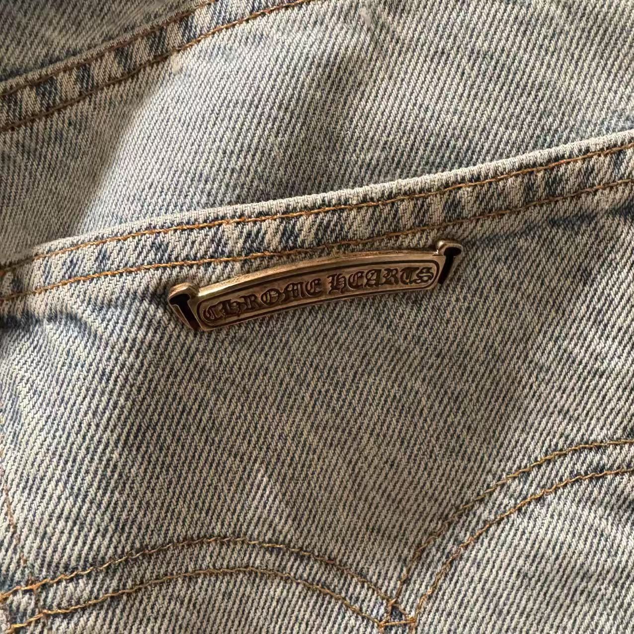 Chrome Hearts × Gallery Dept. Chrome hearts x Gallery dept 1 of 1 custom denim flare sz 34 Size US 34 / EU 50 - 13 Thumbnail