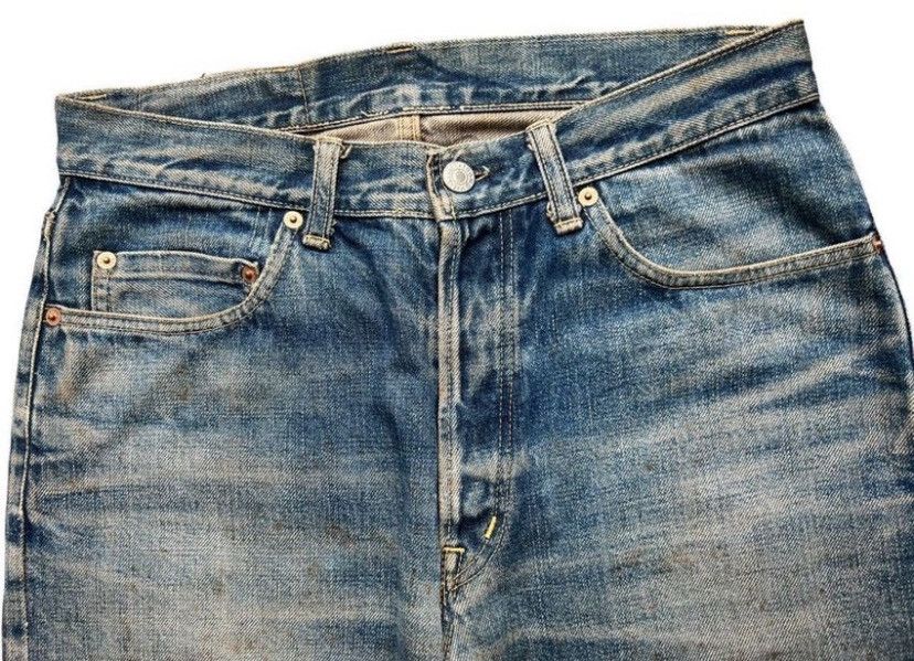 Blue Blue Japan Vintage Blue Blue Japan Selvedge Distressed Rusty Jeans 29 Size US 29 - 6 Thumbnail