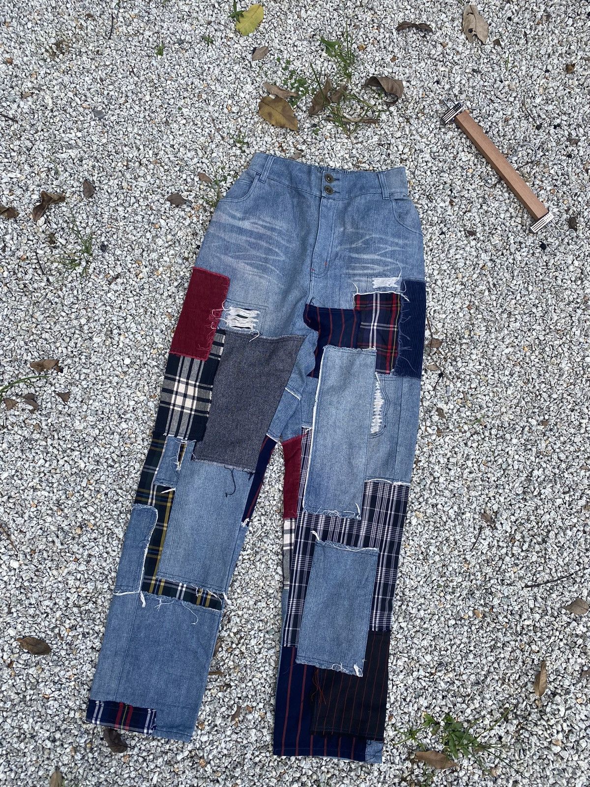 Vintage Vintage Patchwork Kohaku Jeans Pant Size US 33 - 3 Thumbnail