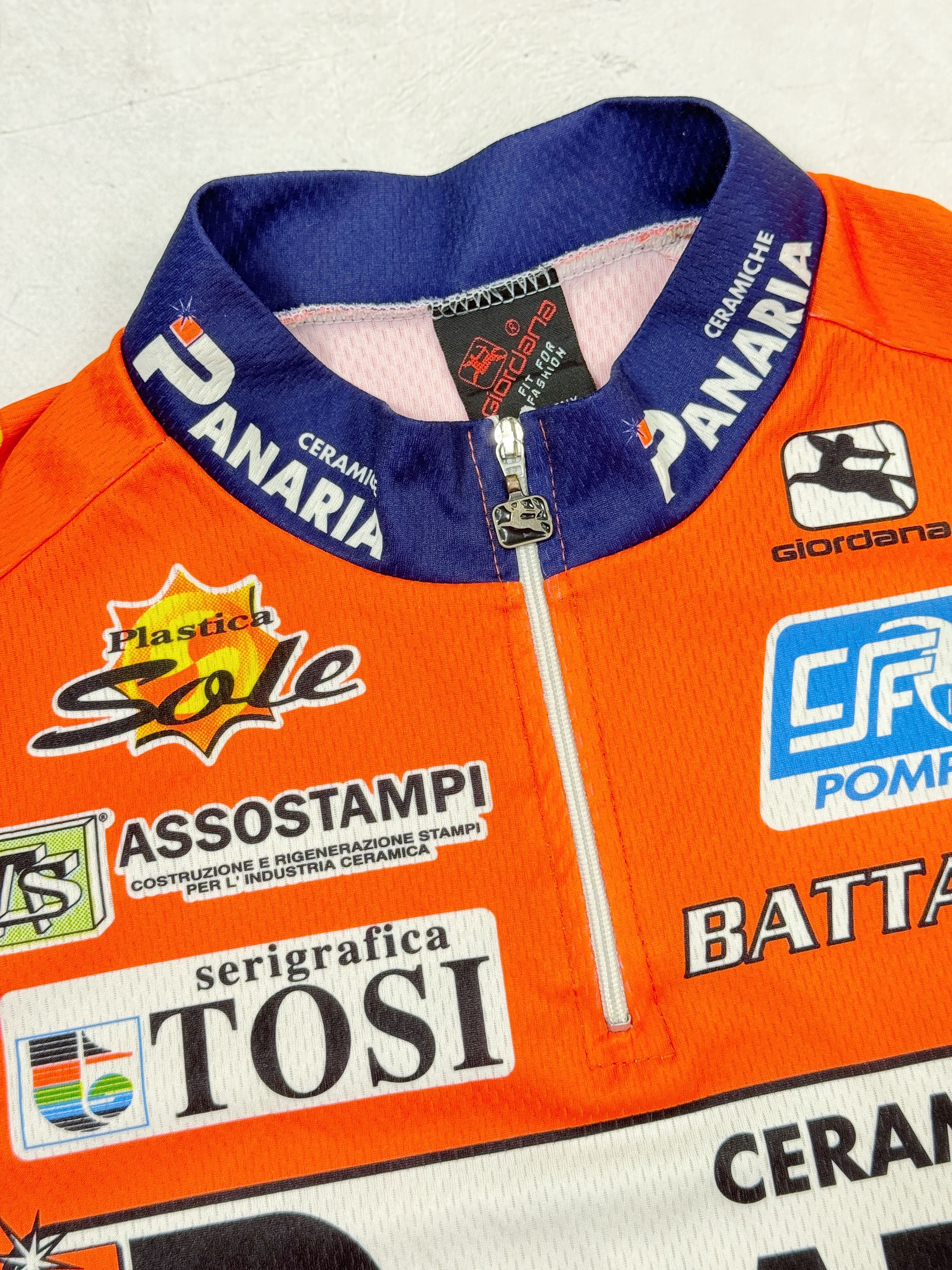 Vintage Vintage Giordana Cycling Jersey Panaria Fiordo Size US M / EU 48-50 / 2 - 7 Thumbnail