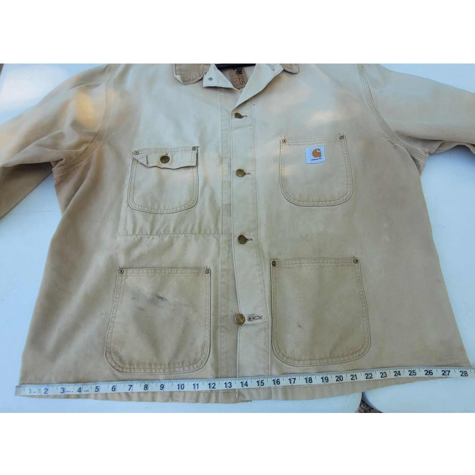 Carhartt × Carhartt Wip × Vintage Vintage Carhartt Chore Barn Coat Corduroy Collar Size US XXL / EU 58 / 5 - 7 Thumbnail