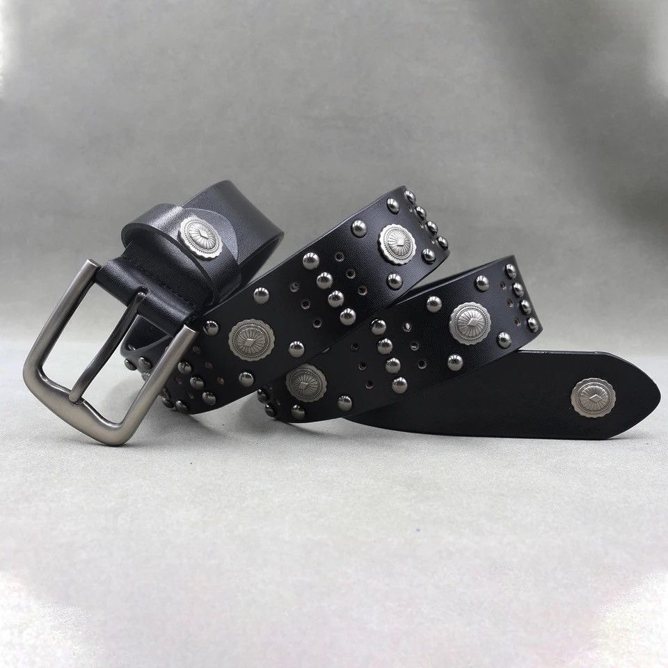 Other Rivets Decorated Hollowing Belt Size ONE SIZE - 4 Thumbnail