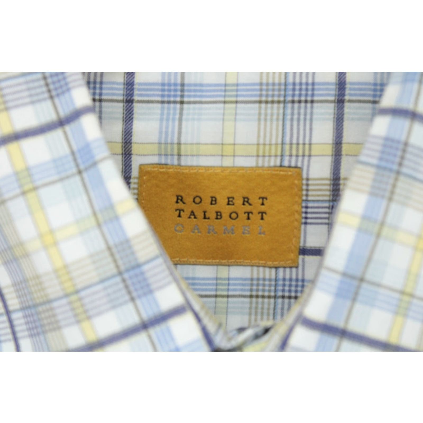 Robert Talbott VINTAGE Robert Talbott Carmel Shirt Mens L Blue Plaid Long Sleeve Cotton Stylish Size US L / EU 52-54 / 3 - 7 Thumbnail