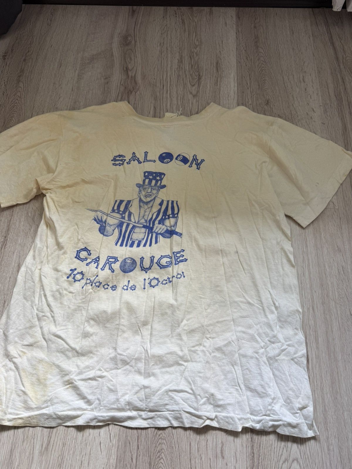 Other Vintage 80s French “Le Bras de Fer” Single Faded Distressed Size US M / EU 48-50 / 2 - 2 Thumbnail