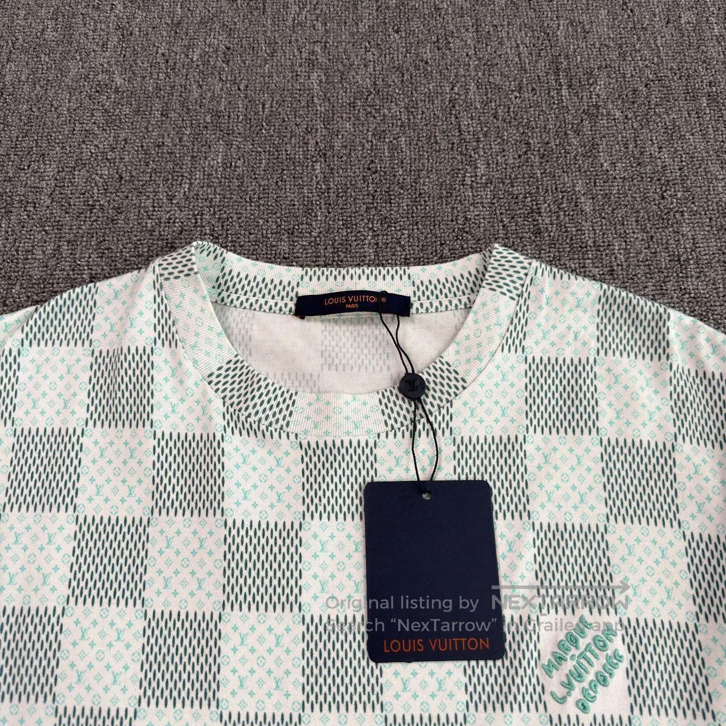 Louis Vuitton LV Checkerboard White Green Short-Sleeve. Size US S / EU 44-46 / 1 - 3 Thumbnail
