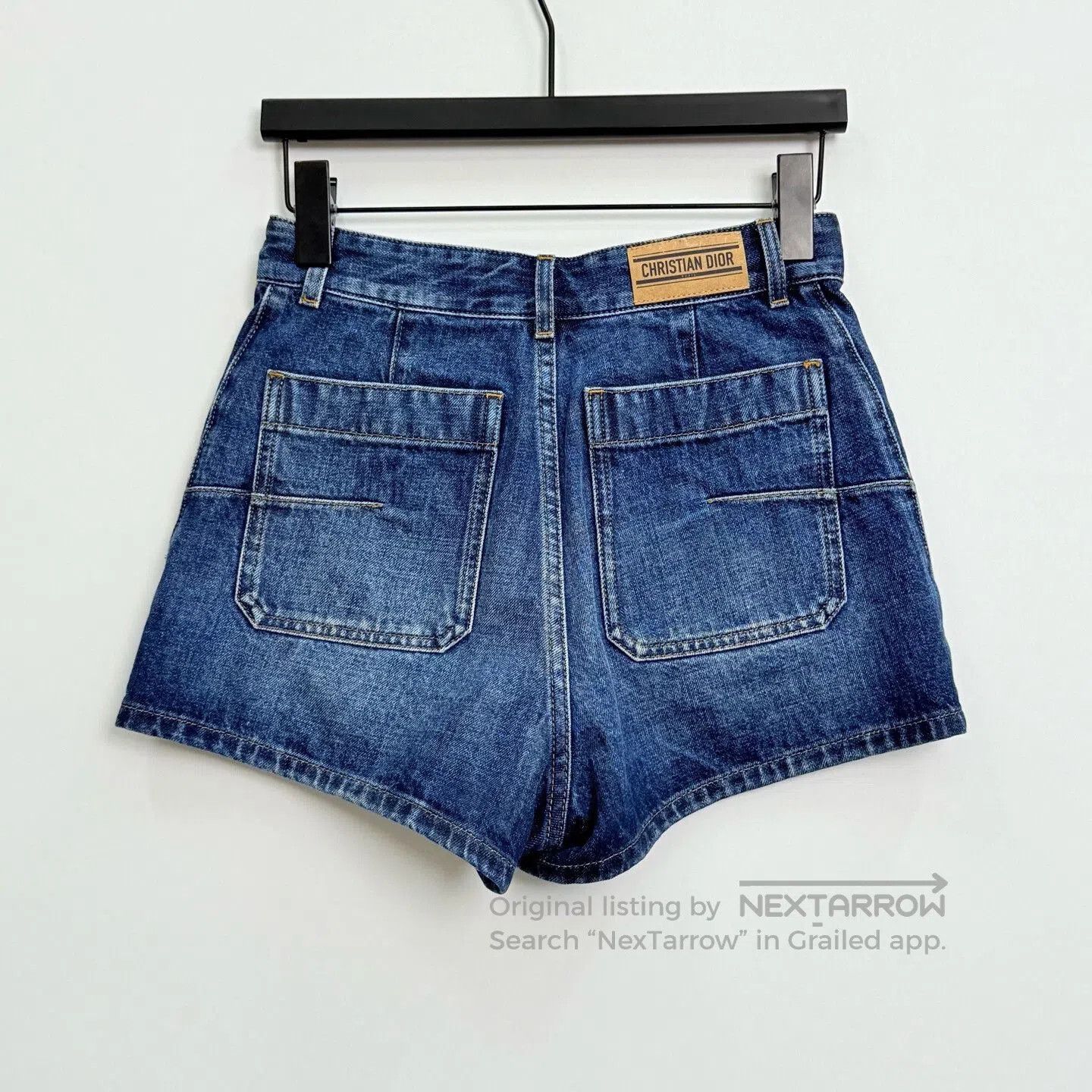 Dior Dior FW24 Solid Zip Pocket Denim Shorts. Size 33" - 3 Thumbnail