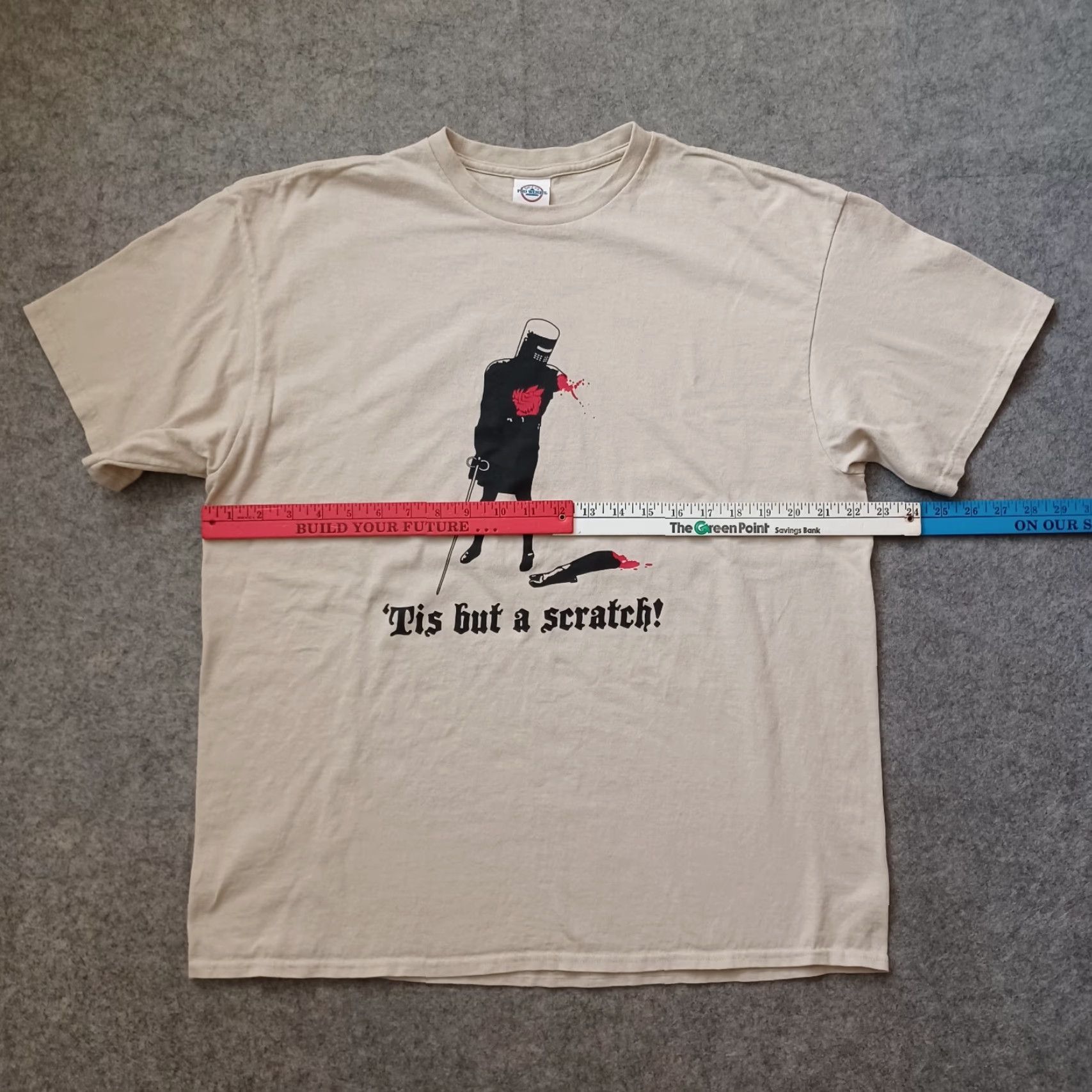 Delta Delta Pro Weight T-Shirt Men XL Beige Short Sleeve Crew Neck Logo Graphic Shirt Size US XL / EU 56 / 4 - 4 Thumbnail